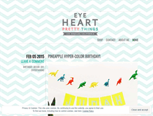 Tablet Screenshot of eyeheartprettythings.com